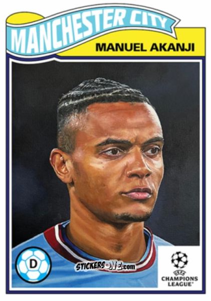 Figurina Manuel Akanji - Living Set Soccer 2023 n. 566 - Topps