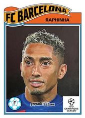 Sticker Raphinha - Living Set Soccer 2023 n. 570 - Topps