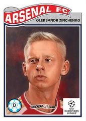 Figurina Oleksandr Zinchenko - Living Set Soccer 2023 n. 574 - Topps