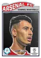 Sticker Gabriel Martinelli - Living Set Soccer 2023 n. 576 - Topps