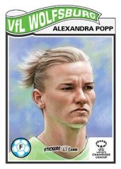 Sticker Alexandra Popp - Living Set Soccer 2023 n. 579 - Topps