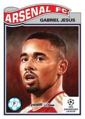 Figurina Gabriel Jesus - Living Set Soccer 2023 n. 581 - Topps