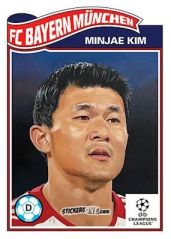 Sticker Minjae Kim - Living Set Soccer 2023 n. 589 - Topps