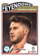 Sticker Santiago Giménez - Living Set Soccer 2023 n. 598 - Topps