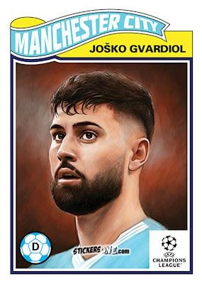 Figurina Joško Gvardiol - Living Set Soccer 2023 n. 627 - Topps