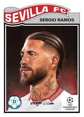 Cromo Sergio Ramos - Living Set Soccer 2023 n. 628 - Topps