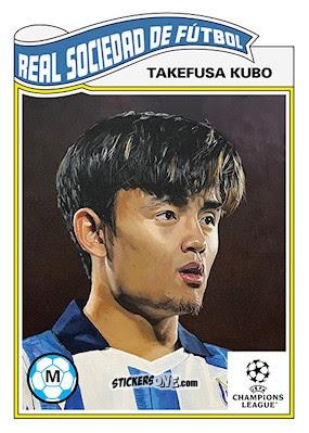 Figurina Takefusa Kubo - Living Set Soccer 2023 n. 632 - Topps