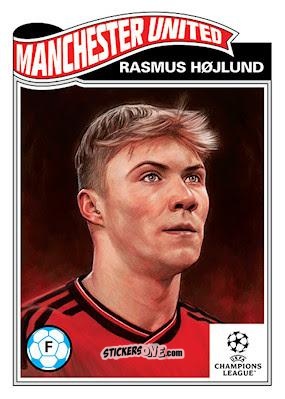 Figurina Rasmus Højlund - Living Set Soccer 2023 n. 634 - Topps