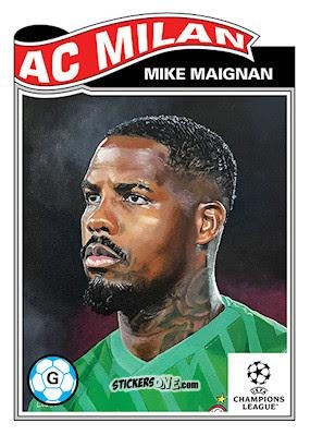 Figurina Mike Maignan - Living Set Soccer 2023 n. 637 - Topps