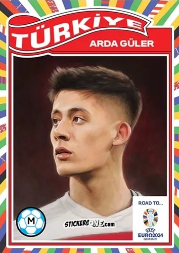 Cromo Arda Güler - Living Set Soccer Euro 2024 n. 5 - Topps
