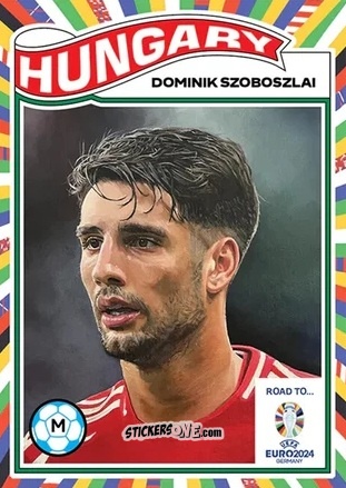 Cromo Dominik Szoboszlai - Living Set Soccer Euro 2024 n. 7 - Topps