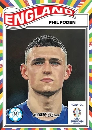 Cromo Phil Foden - Living Set Soccer Euro 2024 n. 19 - Topps