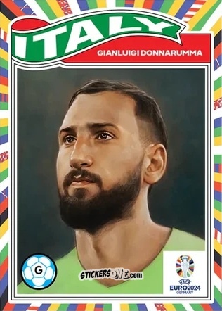 Sticker Gianluigi Donnarumma - Living Set Soccer Euro 2024 n. 23 - Topps