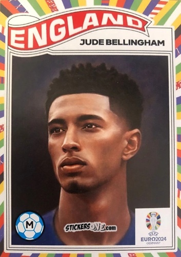 Cromo Jude Bellingham - Living Set Soccer Euro 2024 n. 35 - Topps