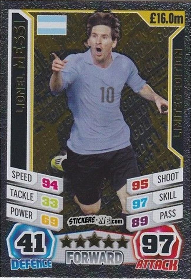 Cromo Lionel Messi - Match Attax England 2014 n. LE2g - Topps