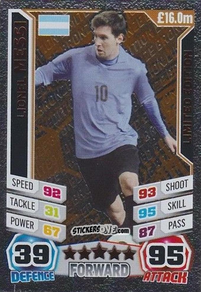 Cromo Lionel Messi - Match Attax England 2014 n. LE2 - Topps