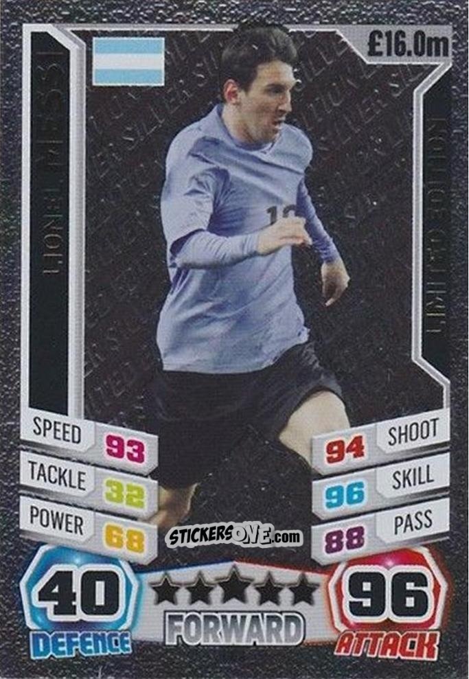Cromo Lionel Messi - Match Attax England 2014 n. LE2s - Topps