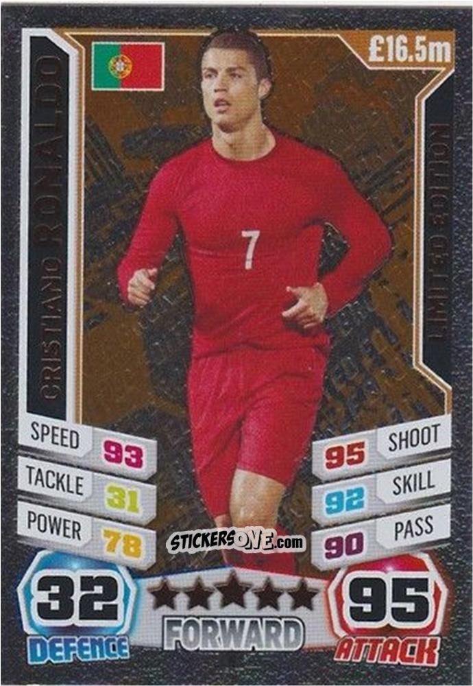 Figurina Cristiano Ronaldo - Match Attax England 2014 n. LE3 - Topps