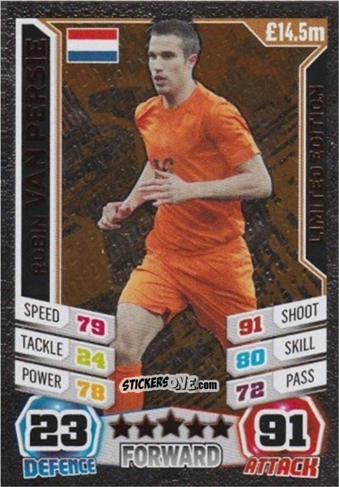 Cromo Robin van Persie - Match Attax England 2014 n. LE4 - Topps