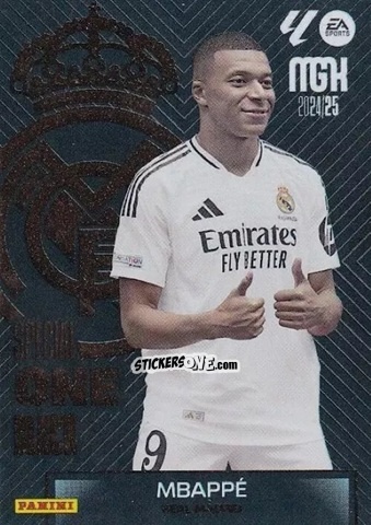 Sticker Kylian Mbappé - LaLiga 2024-2025. Megacracks
 n. SOB-KM - Panini