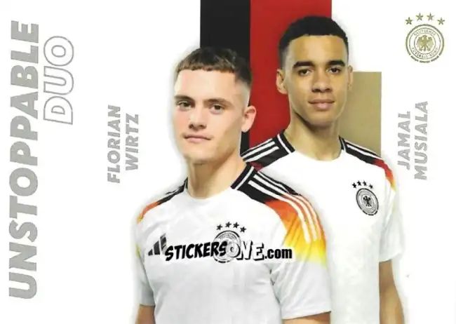 Cromo Florian Wirtz / Jamal Musiala - DFB Team-Set 2024
 n. DUO-02 - Panini