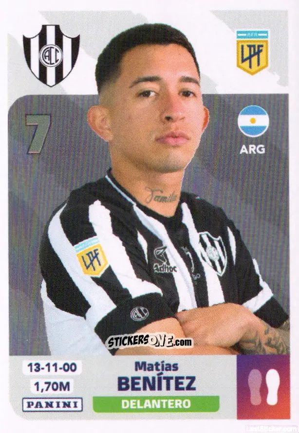 Figurina Maías Beníe - Fútbol Argentino 2024 n. CCO17 - Panini