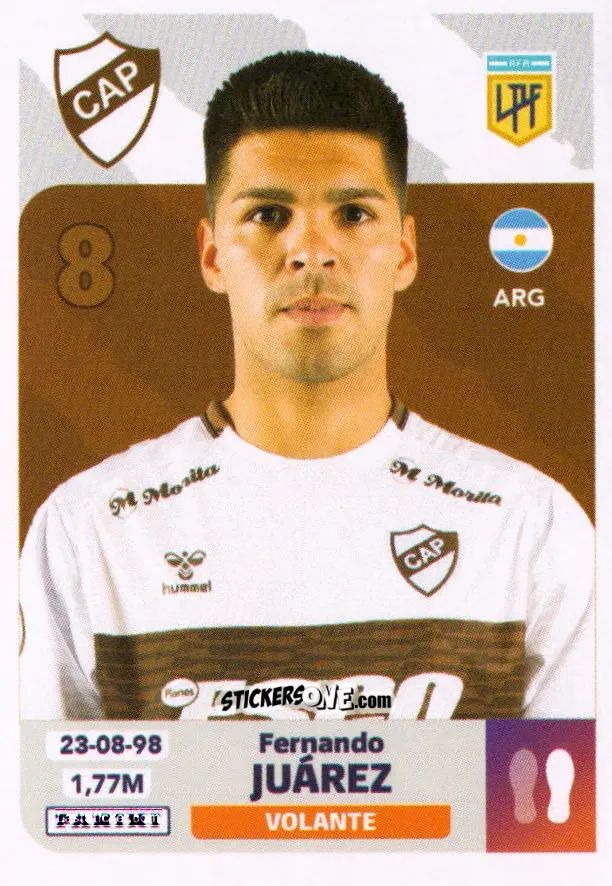 Sticker Fernando Juárez - Fútbol Argentino 2024 n. PLA9 - Panini