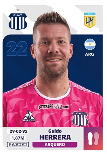 Figurina Guido Herrera - Fútbol Argentino 2024 n. TAL2 - Panini