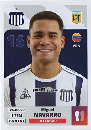 Figurina Miguel Navarro - Fútbol Argentino 2024 n. TAL7 - Panini