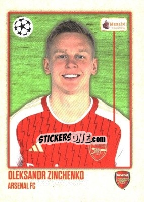 Figurina Oleksandr Zinchenko - Heritage UEFA Club Competitions 2023-2024
 n. 8 - Topps Merlin