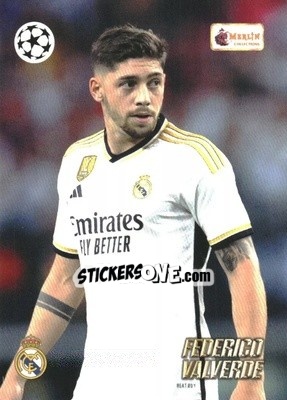 Sticker Federico Valverde - Heritage UEFA Club Competitions 2023-2024
 n. 10 - Topps Merlin