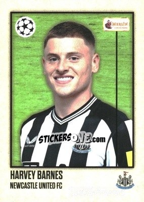 Sticker Harvey Barnes - Heritage UEFA Club Competitions 2023-2024
 n. 37 - Topps Merlin