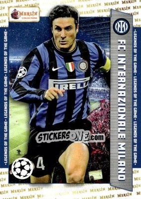 Figurina Javier Zanetti - Heritage UEFA Club Competitions 2023-2024
 n. 123 - Topps Merlin