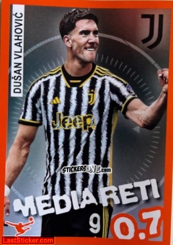 Figurina Dusan Vlahovic - Calciatori 2023-2024 Celebration
 n. 55 - Panini