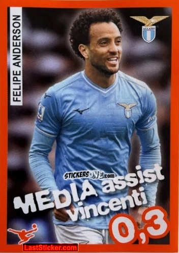 Cromo Felipe Anderson - Calciatori 2023-2024 Celebration
 n. 62 - Panini