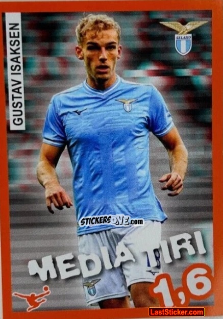 Figurina Gustav Isaksen - Calciatori 2023-2024 Celebration
 n. 66 - Panini