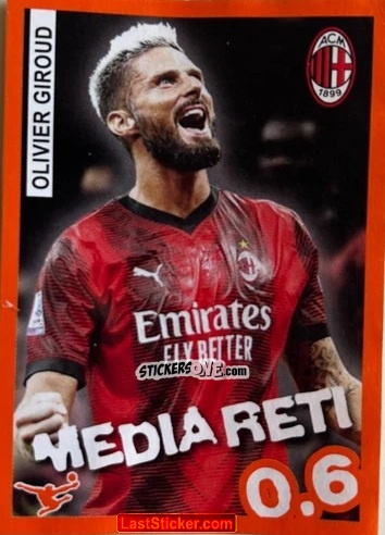 Figurina Olivier Giroud - Calciatori 2023-2024 Celebration
 n. 74 - Panini