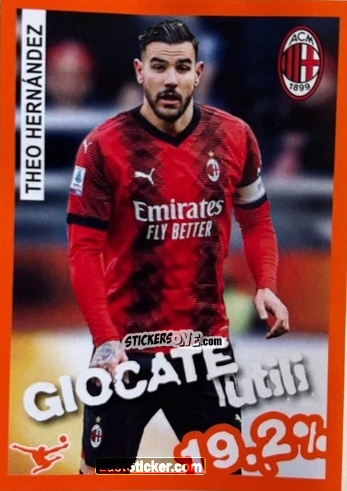Figurina Theo Hernandez - Calciatori 2023-2024 Celebration
 n. 75 - Panini