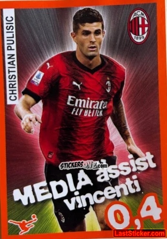 Cromo Christian Pulisic - Calciatori 2023-2024 Celebration
 n. 77 - Panini