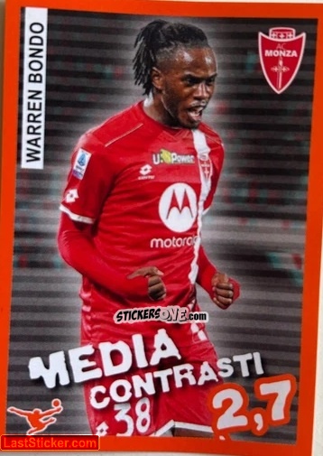 Sticker Warren Bondo - Calciatori 2023-2024 Celebration
 n. 84 - Panini