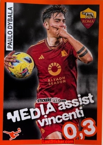 Cromo Paulo Dybala - Calciatori 2023-2024 Celebration
 n. 92 - Panini