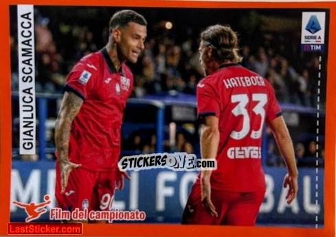 Sticker Gianluca Scamacca - Calciatori 2023-2024 Celebration
 n. 128 - Panini