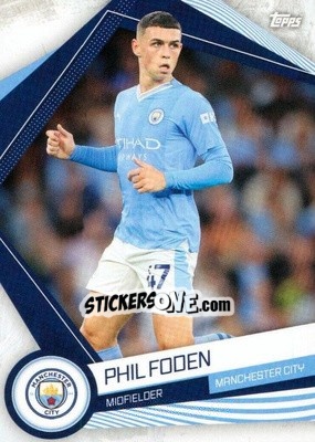 Cromo Phil Foden - Manchester City 2023-2024
 n. MAN-15 - Topps