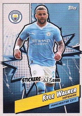 Sticker Kyle Walker - Manchester City 2023-2024
 n. MANH-2 - Topps