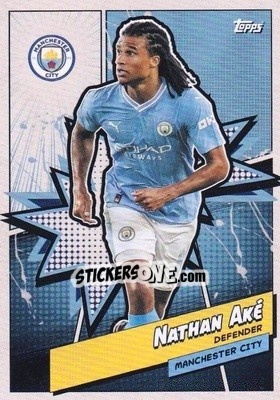 Figurina Nathan Aké - Manchester City 2023-2024
 n. MANH-4 - Topps
