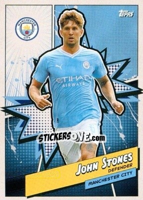 Sticker John Stones - Manchester City 2023-2024
 n. MANH-5 - Topps