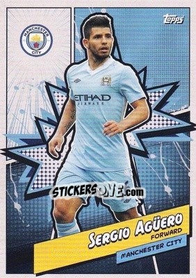 Figurina Sergio Agüero - Manchester City 2023-2024
 n. MANH-11 - Topps