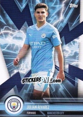 Cromo Julián Álvarez - Manchester City 2023-2024
 n. MANS-1 - Topps