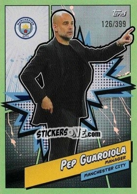 Sticker Pep Guardiola - Manchester City 2023-2024
 n. MANH-12aq - Topps