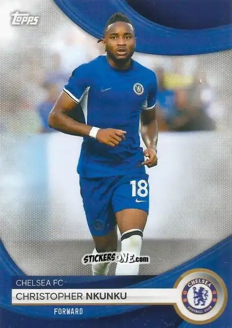 Figurina Christopher Nkunku - Chelsea Team Set 2023-2024
 n. 25 - Topps